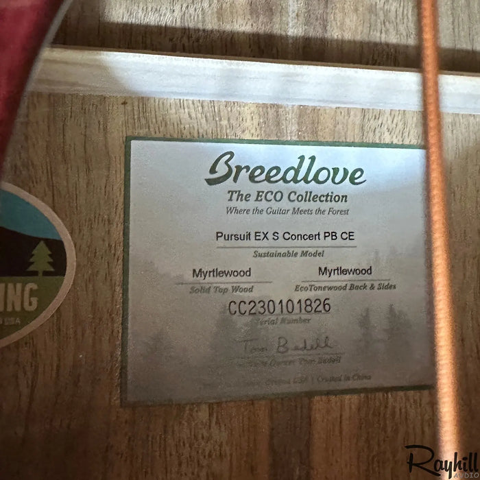 Breedlove Pursuit Exotic S Concert CE LTD Pinot Burst Acoustic-Electric Guitar B-stock
