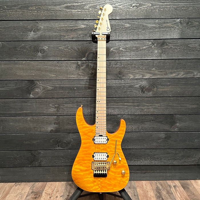 Charvel Pro-Mod DK24 HH FR M Mahogany with Quilt Maple Electric Guitar
