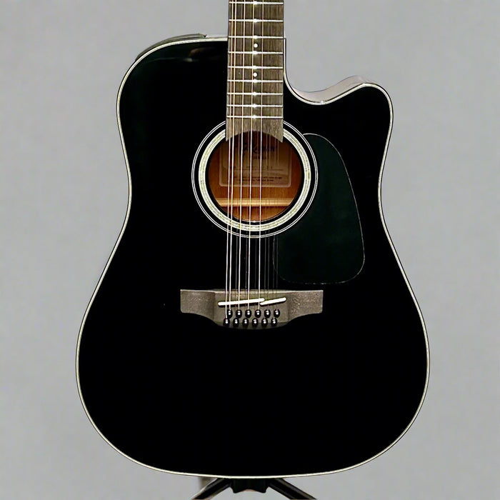 Takamine G Series GD30CE-12 Dreadnought 12-String Acoustic-Electric Guitar - Black