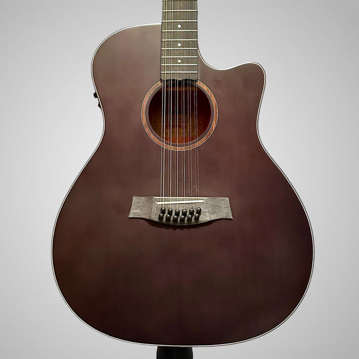 Schecter Orleans Studio 12 String Grand Auditorium Acoustic Guitar - Satin See Thru Black