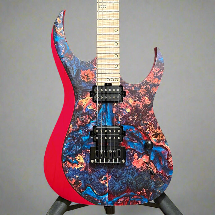 Schecter USA Custom Shop Sunset Extreme 6 Stabilized Top Electric Guitar - Blue/Red