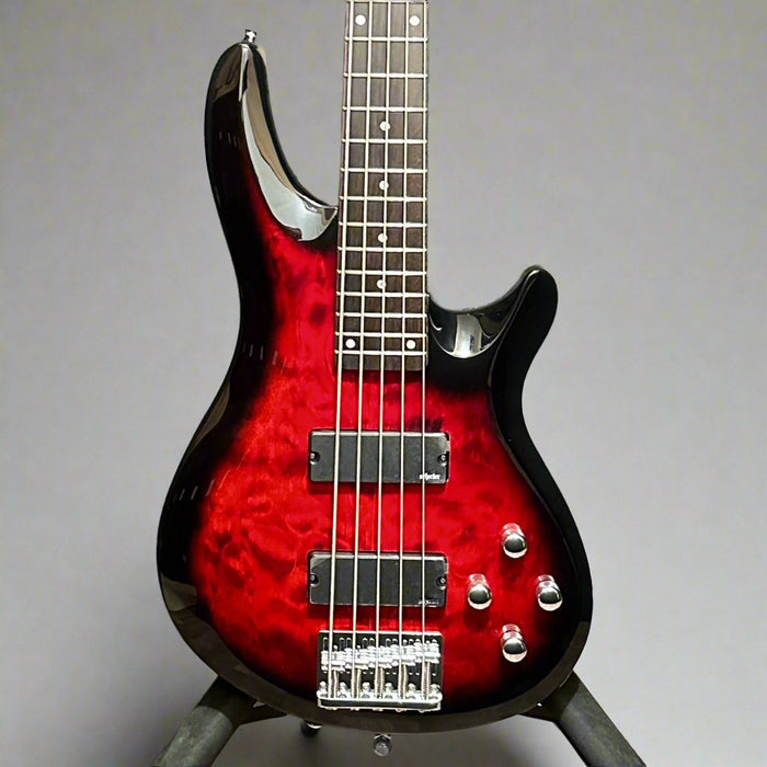 Schecter C-5 Plus 5 String Electric Bass Guitar - Red