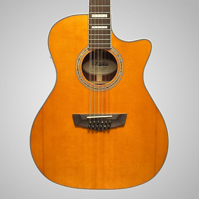 D'Angelico Premier Series Fulton Cutaway Grand Auditorium 12-string Acoustic-Electric Guitar - Natural