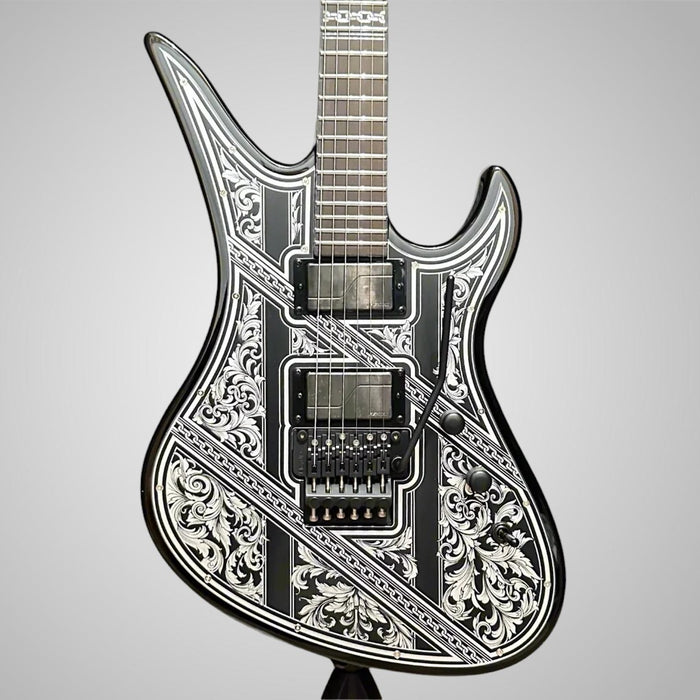 Schecter Avenger FR Przym Palladium Electric Guitar - Black