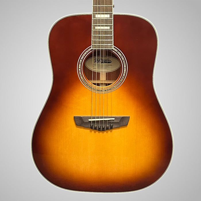 D'Angelico Premier Series Lexington Dreadnought Acoustic-Electric Guitar - Ice Tea Burst