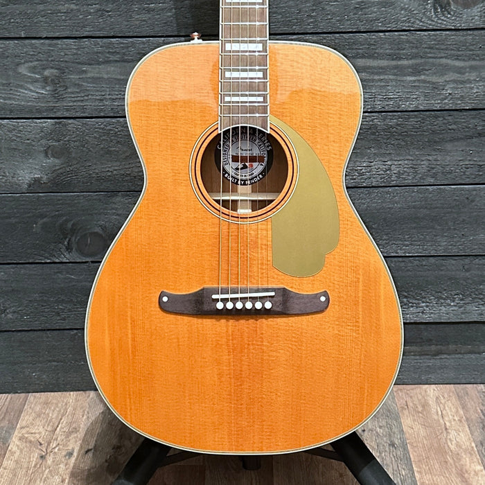Fender California Vintage Malibu Concert Acoustic Electric Guitar w/ Case - Aged Natural