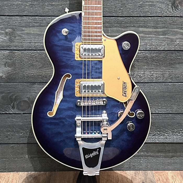 Gretsch G5655TQM Electromatic Center Block Jr Maple Semi Hollow Body Electric Guitar w/ Bigsby - Hudson Sky