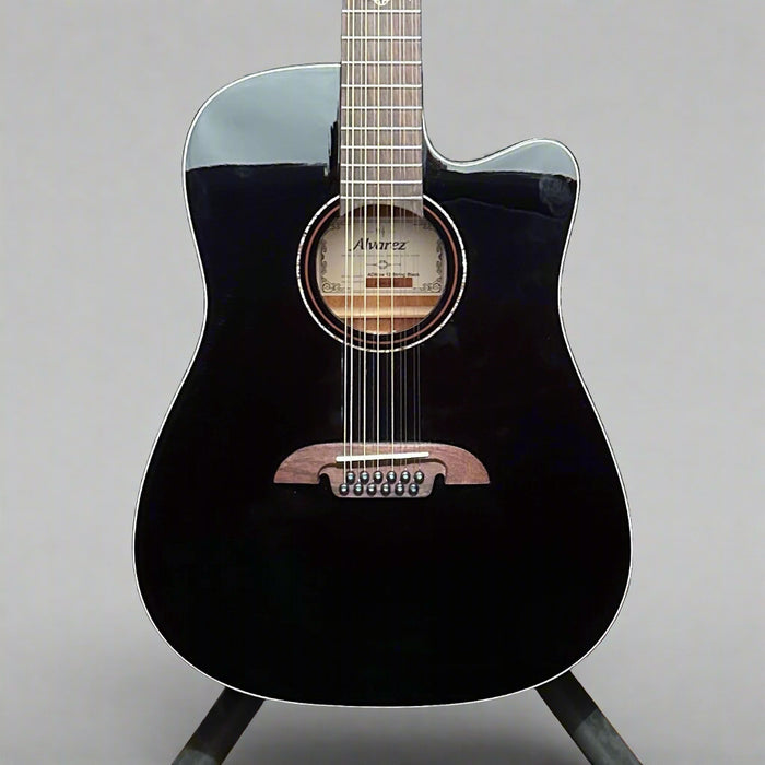Alvarez AD60CE 12 String Dreadnought Acoustic Electric Guitar - Black