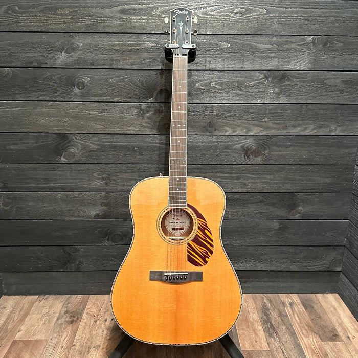 Fender Paramount PD-220E Dreadnought Natural Acoustic-Electric Guitar w/ Case