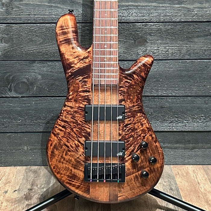 Spector NS Ethos 5 String Electric Bass Guitar w/ Bag - Super Faded Black Gloss