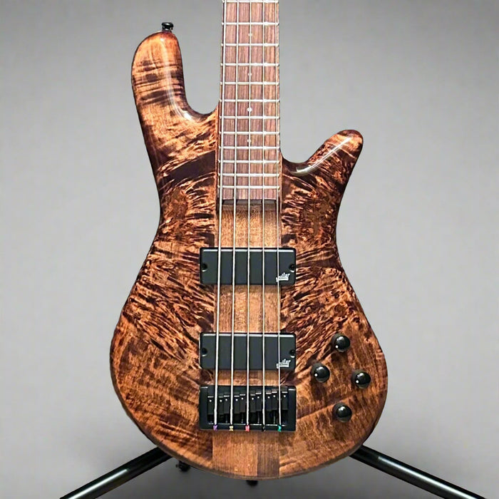 Spector NS Ethos 5 String Electric Bass Guitar w/ Bag - Super Faded Black Gloss