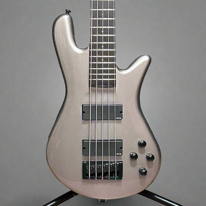 Spector NS Ethos 5 String Electric Bass Guitar w/ Bag - Gun Metal Grey