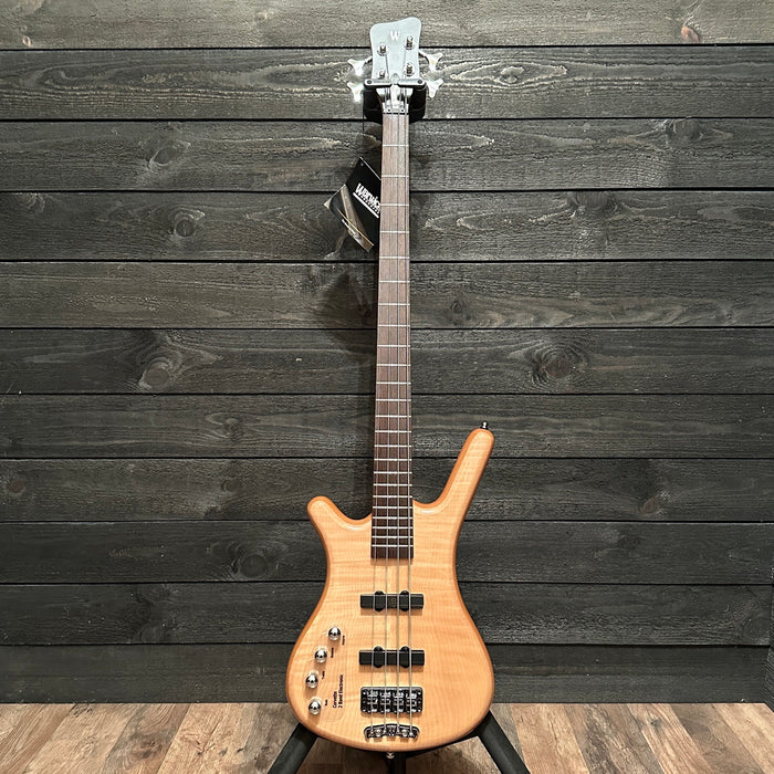 Warwick RockBass Corvette Premium 4 String Left Handed Electric Bass Guitar Natural