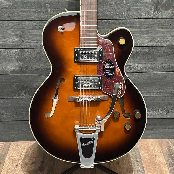 Gretsch G2420T Streamliner Hollow Body Single-Cut w/ Bigsby Electric Guitar - Robusto Burstllic