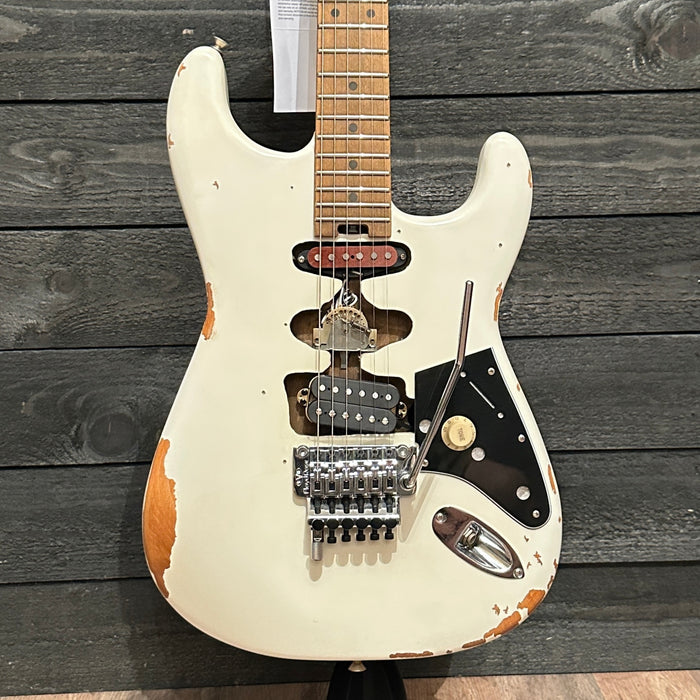 EVH Frankenstein "Frankie" Relic Electric Guitar - White