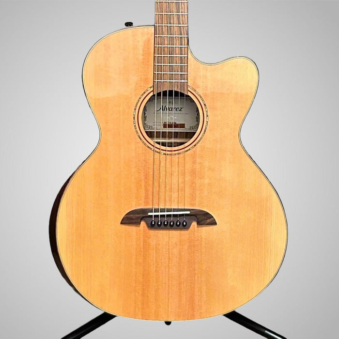 Alvarez AEBT70ce Armrest Artist Elite Series Acoustic-electric Baritone Guitar - Natural