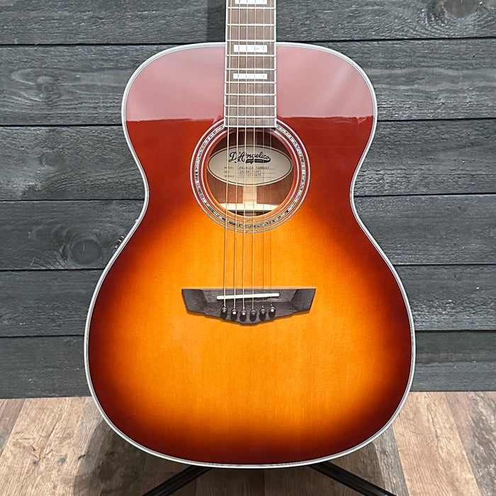 D'Angelico Premier Tammany Orchestra Acoustic-Electric Guitar - Ice Tea Burst