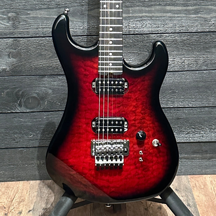 Kramer The 84 HH Quilt Electric Guitar - Magenta Burst
