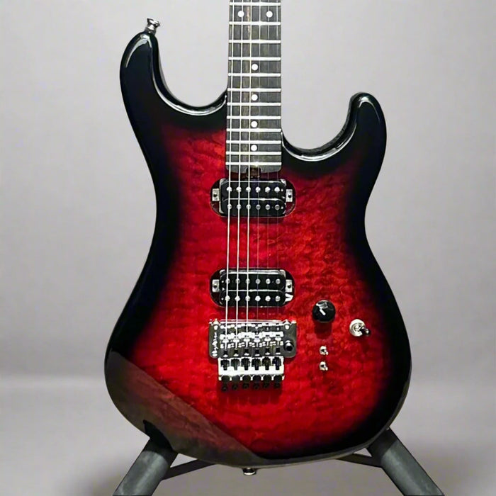 Kramer The 84 HH Quilt Electric Guitar - Magenta Burst