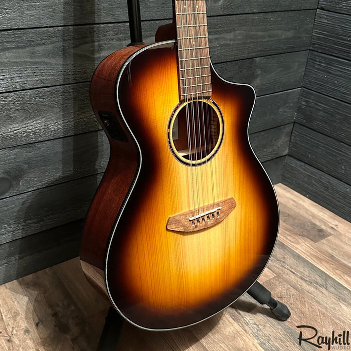 Breedlove Discovery S Concert 12-string CE Acoustic-Electric Guitar Edgeburst B-stock