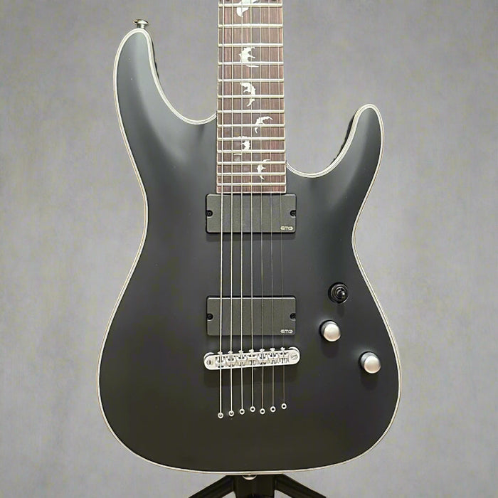 Schecter Damien Platinum 7 String Electric Guitar - Black