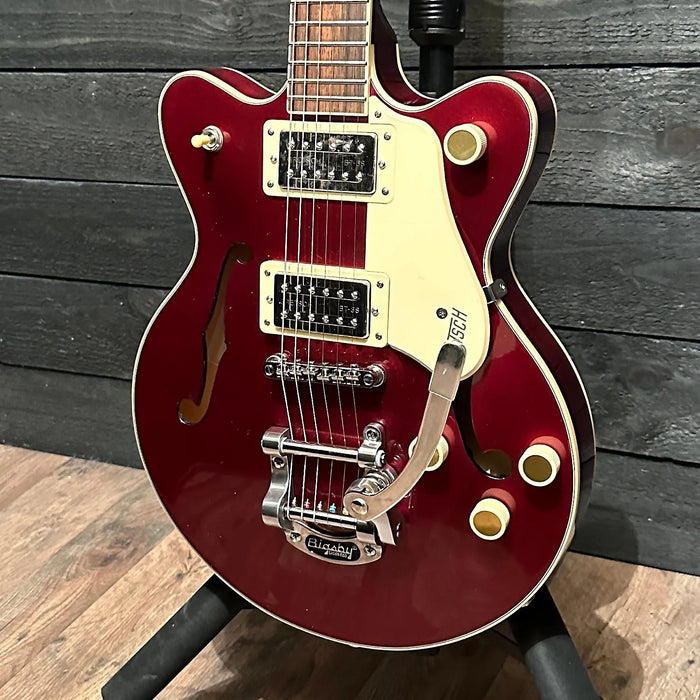 Gretsch G2655T Streamliner Center Block Double-Cut Bigsby Semi Hollow Body Electric Guitar - Brandy Wine