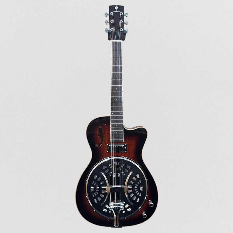 Danville RDL-70CEQ Electric Cutaway Resonator Acoustic Guitar - Sunburst