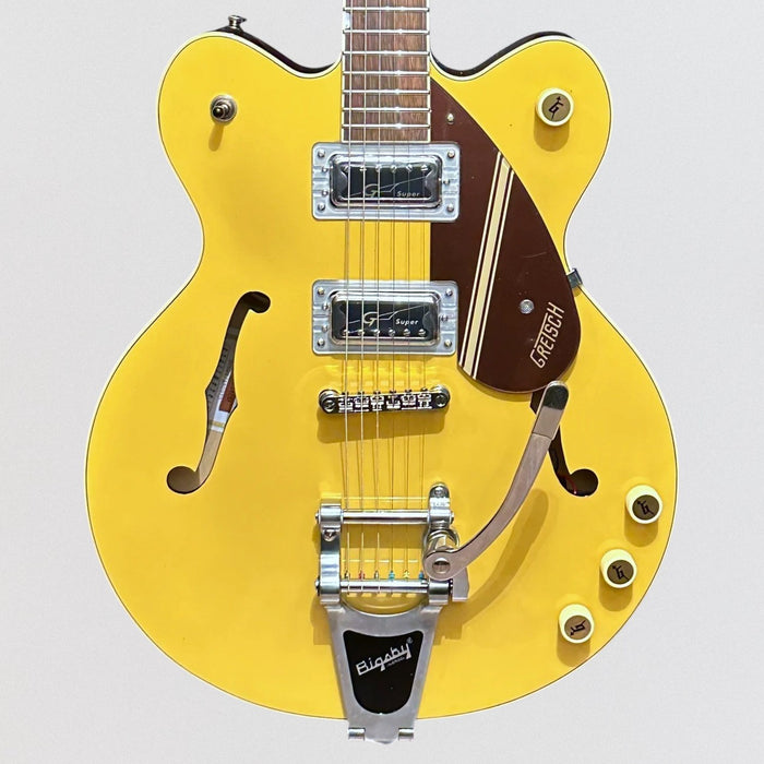 Gretsch G2604T Streamliner Rally 2 Center Block Double-Cut w/ Bigsby Electric Guitar - Bamboo Yellow and Copper Metallic