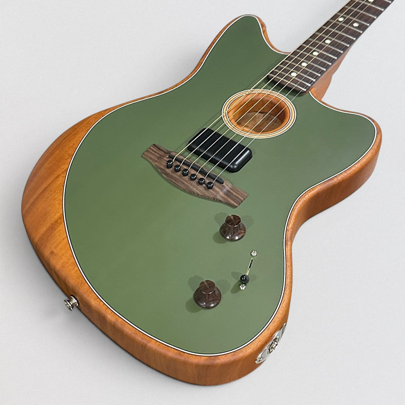 Fender Acoustasonic Player Jazzmaster Acoustic-Electric Guitar - Antique Olive