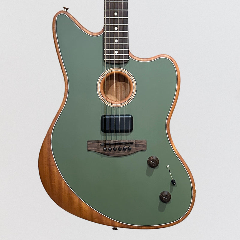 Fender Acoustasonic Player Jazzmaster Acoustic-Electric Guitar - Antique Olive