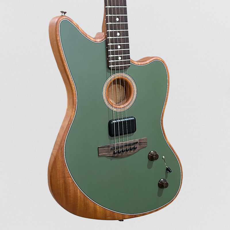 Fender Acoustasonic Player Jazzmaster Acoustic-Electric Guitar - Antique Olive