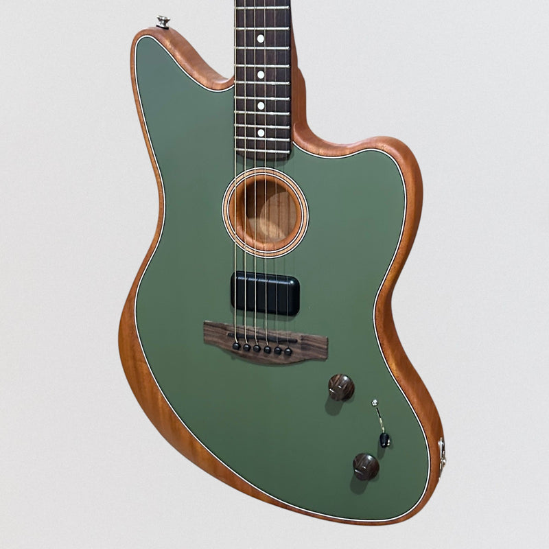 Fender Acoustasonic Player Jazzmaster Acoustic-Electric Guitar - Antique Olive