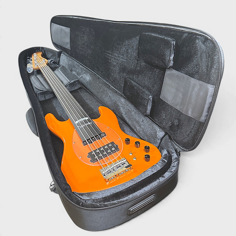 Sadowsky MetroExpress Vintage M/J 5-string Maple Board Electric Bass Guitar - Candy Apple Orange