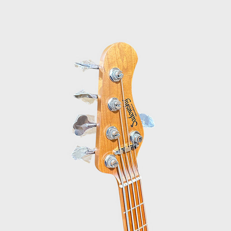 Sadowsky MetroExpress Vintage M/J 5-string Maple Board Electric Bass Guitar - Candy Apple Orange