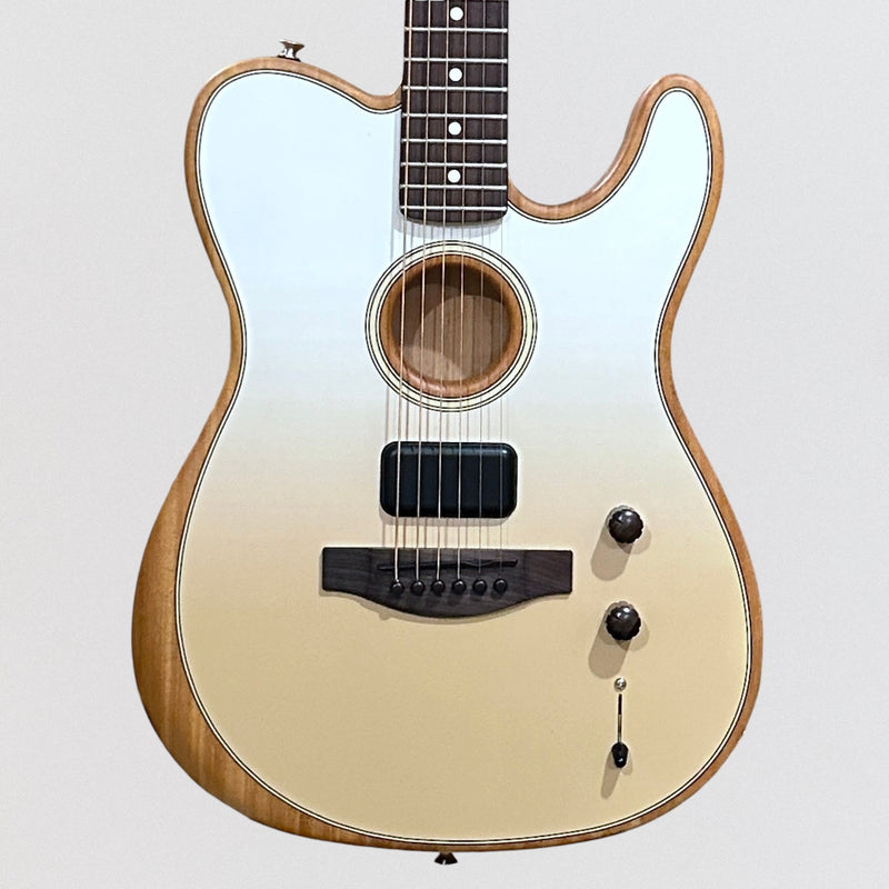 Fender FINNEAS Acoustasonic Player Telecaster Acoustic Electric Guitar - Cappuccino Fade