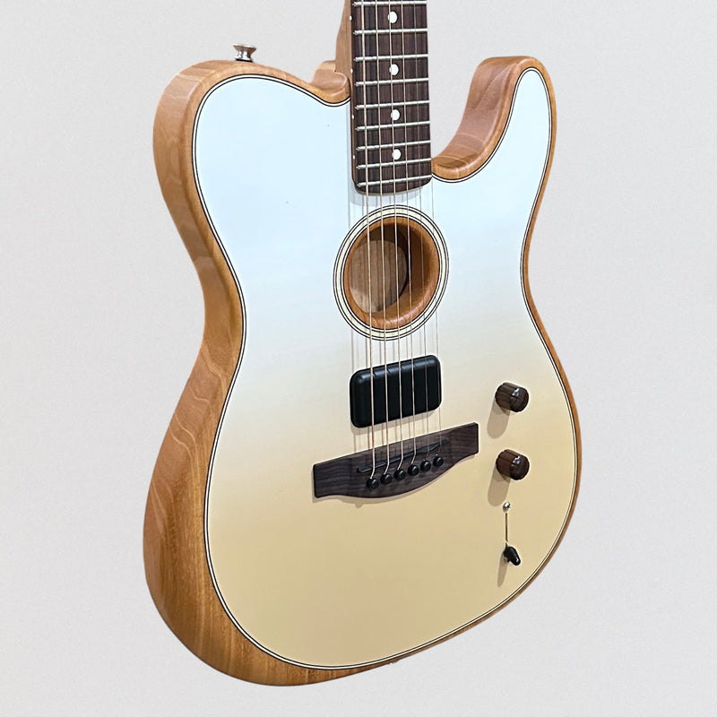 Fender FINNEAS Acoustasonic Player Telecaster Acoustic Electric Guitar - Cappuccino Fade