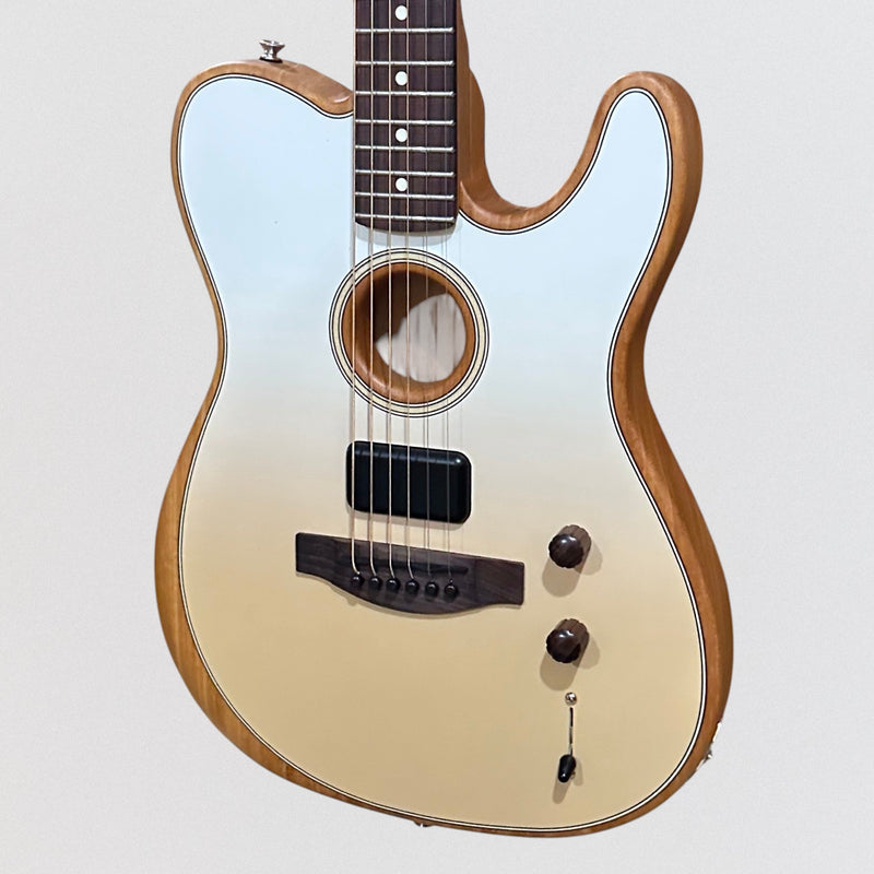 Fender FINNEAS Acoustasonic Player Telecaster Acoustic Electric Guitar - Cappuccino Fade
