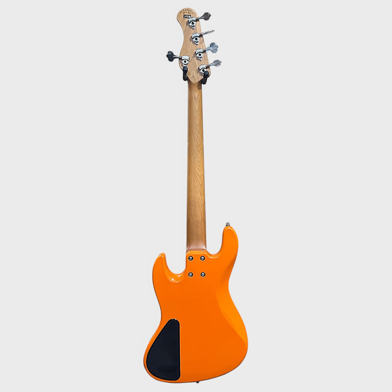 Sadowsky MetroExpress Vintage M/J 5-string Maple Board Electric Bass Guitar - Candy Apple Orange