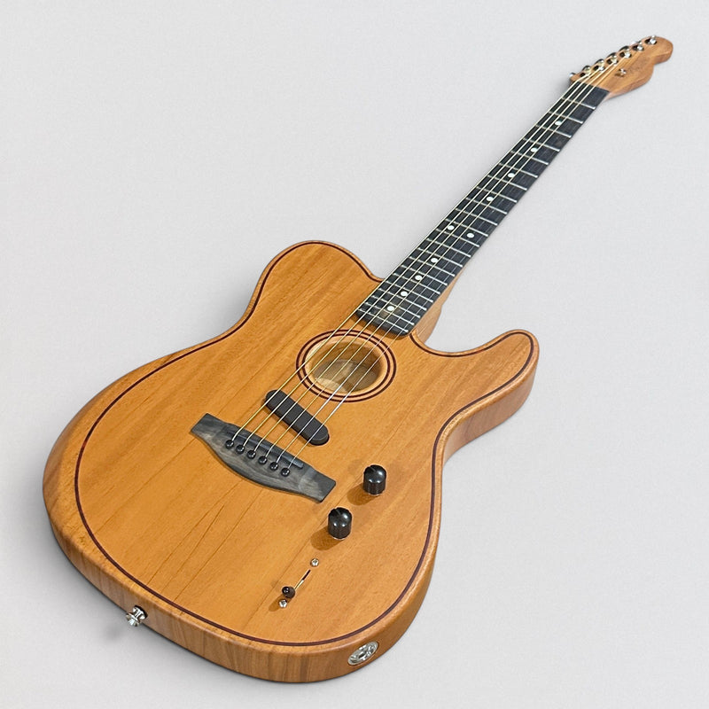 Fender American Acoustasonic Telecaster USA Acoustic Electric Guitar - Natural Mahogany