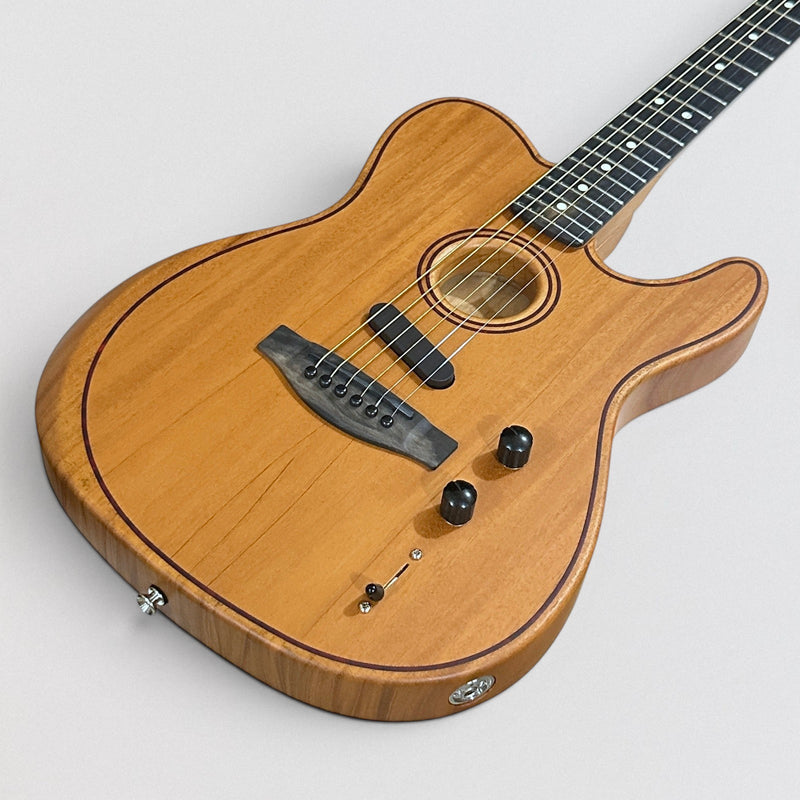 Fender American Acoustasonic Telecaster USA Acoustic Electric Guitar - Natural Mahogany