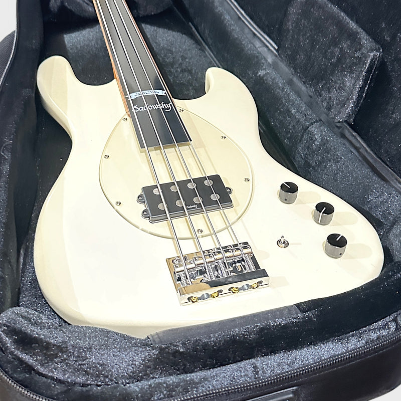 Sadowsky MetroExpress 21-Fret 4 String Vintage M Morado Board Electric Bass Guitar - White