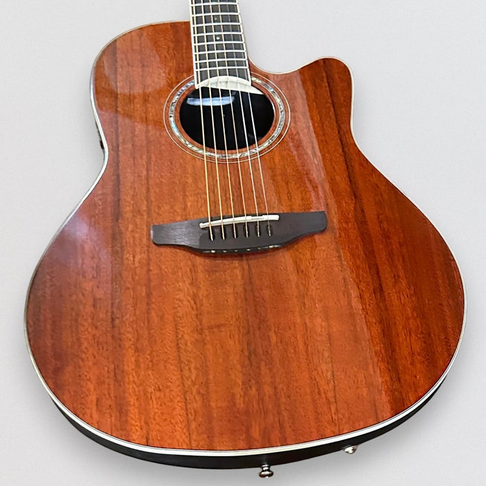 Ovation CS24P-PKOA Celebrity Series Traditional Plus Mid-Depth Acoustic-Electric Guitar - Koa