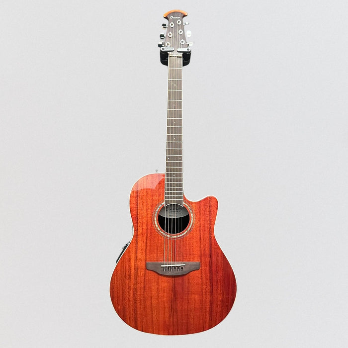 Ovation CS24P-PKOA Celebrity Series Traditional Plus Mid-Depth Acoustic-Electric Guitar - Koa