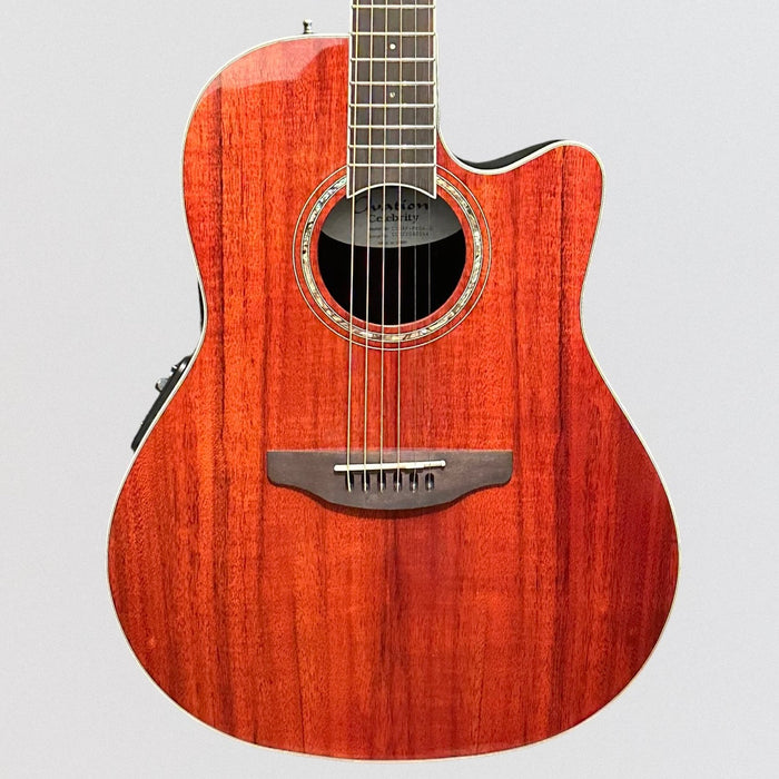 Ovation CS24P-PKOA Celebrity Series Traditional Plus Mid-Depth Acoustic-Electric Guitar - Koa