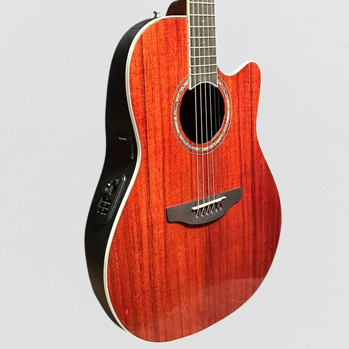 Ovation CS24P-PKOA Celebrity Series Traditional Plus Mid-Depth Acoustic-Electric Guitar - Koa