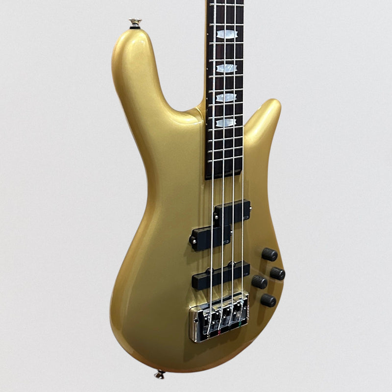 Spector Euro Classic 4 String Electric Bass Guitar - Metallic Gold Gloss
