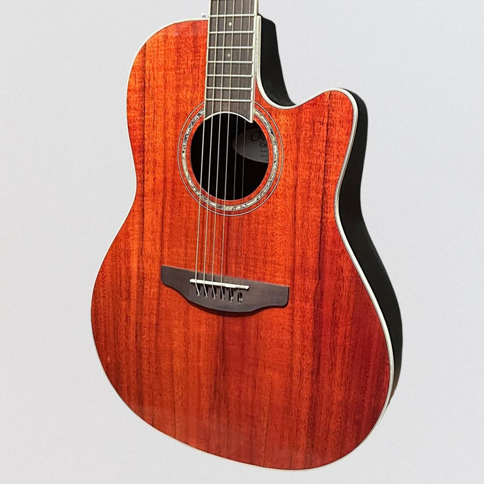 Ovation CS24P-PKOA Celebrity Series Traditional Plus Mid-Depth Acoustic-Electric Guitar - Koa