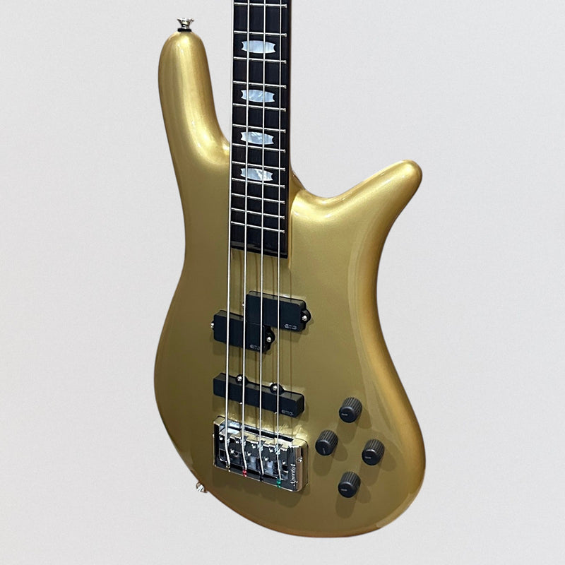 Spector Euro Classic 4 String Electric Bass Guitar - Metallic Gold Gloss