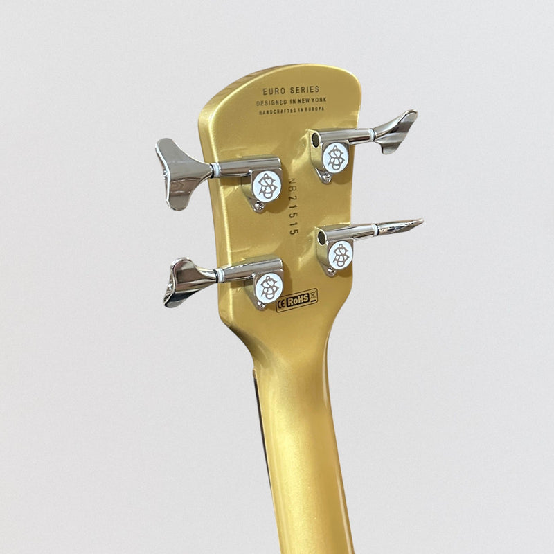 Spector Euro Classic 4 String Electric Bass Guitar - Metallic Gold Gloss