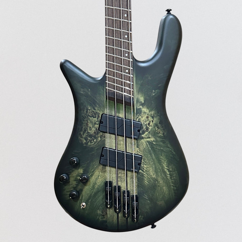 Spector NS Dimension Multi Scale 4 String Left Handed Electric Bass Guitar - Haunted Moss